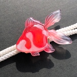 【NEW!】赤金魚帯留め