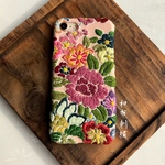  吟〜和布刺繍 和風 和柄 スマホケース【iPhone7 /iPhone8共通】 