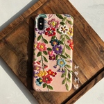  揺〜和布刺繍 和風 和柄 スマホケース【iPhoneXs /iPhoneX 共通】 