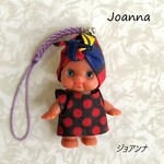 【タンザニアの子ども支援】愛のキューピー ストラップ Joanna