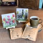 <5/11〜発送>母の日・父の日[Flower & Coffee SET]ミニフラワーキャンバス＋メッセージドリップバック2種8個
