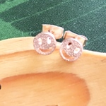 😊ニコちゃん大人ピアス😊ピンクゴールド