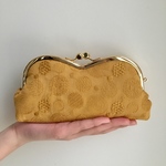 sayayuki0810 様　専用オーダーページ　 刺繍 マスタード めがねケース がま口 メガネ ペンケース 黄色　イエロー 