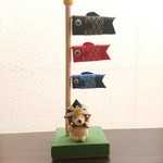 こいのぼりとかぶとの置物