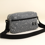 グレー色　星空柄プリント生地　 シンプルショルダーバッグ♪　Fm2 Lab.