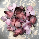  【30枚   ボルドー＆ダークパープル】 あじさいの花びら パーツ  