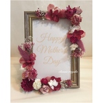 【SALE】フラワー フォトフレーム red pink colour 誕生日ギフト