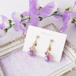 藤の彩色　ピアス＆イヤリング