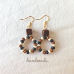 ウッド❁︎ピアス＆イヤリング