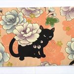 単行本ブックカバー　花と黒猫