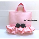  レッスンバッグ♡ お稽古バッグ♡ 図書カバン♡ トートバッグ♡ サブバッグ♡  pink pink！ 30×36