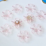 【8個】アクリルフラワー＊桜色