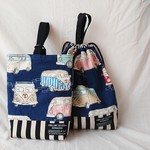 《ducksrip様オーダー品》　レトロバスネイビー２点セット