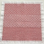刺し子ふきん  一目刺し詰め合わせ  赤