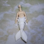 人魚素体 白/ホワイティ  オビツ11サイズ 不透明