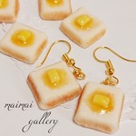 ハニートースト♡ピアス イヤリング フェイクスイーツ