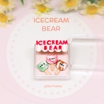 三種のクマさんマーブルアイスクリーム