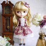 ブライス＊リカちゃん＊ワンピース&髪飾り