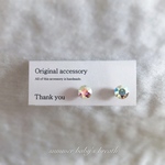 6mm✴︎スワロフスキー ピアス・イヤリング✴︎クリスタルAB
