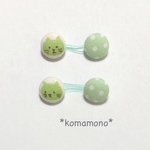 ベビーandキッズ用♡くるみボタンヘアゴム