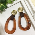 大ぶりべっ甲のピアス♡