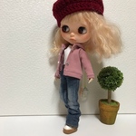 パーカー くすんだピンク ブライスサイズ 