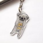 子パグちゃん（黒パグ）イヤホンジャック
