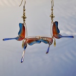 3D flying model ,  butterfly gliding
