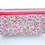 Ｋさまご予約品　★LIBERTY＆帆布　Nancy Animal　10Ｒ　ｗファスナー・中布・１＋2分割内ポケットマチ付きRectangleペンポーチセット
