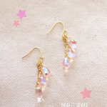 ふわふわシャボン玉カラーのピアス【パーツチェンジ可能】