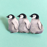 赤ちゃんペンギンのブローチ