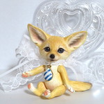 tamdollフレンド☆モフモフ大きなお耳のフェネックキツネさん。 （濃い茶色毛）