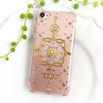 パステルフローラ /12月誕生石ﾀﾝｻﾞﾅｲﾄ iPhone/Xperia/Galaxy/AQUOS他