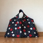手提げバッグ 花②