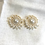パール  フリンジ ピアス イヤリング