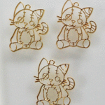 レジン空枠 ツギハギ猫さん【A】4個で300円