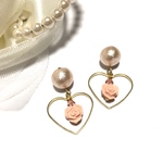 ハート×ローズピアス