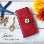 【新作】iphone6/6s/7/8  手帳型iphoneケース 刺繍