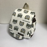 ふわふわベビーリュック【くるま柄 × ブラウン】