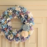 ガーデンリース＊Medium＊シーブルー
