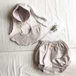 ♛ ボンネット+スタイ+ブルマ