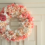 ガーデンリース＊Medium＊グラデーションピンク