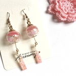 桜の風鈴ピアス
