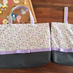 isa-31さま専用☆入園入学3点セット パープル系リバティ柄 