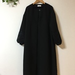 kumiko316さまオーダー品 黒のふんわりコート🌱