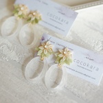 クレマチスガーデン*マットピアス/イヤリング