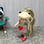 フォーチュンのお洋服♪ハートxベージュ