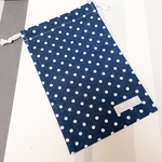 巾着袋C（縦長）乾布摩擦やコップ＆歯ブラシ入れにも