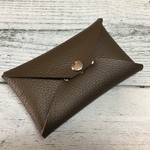 ✉レザー名刺入れ・カードケース✉【牛革　シュリンク　茶】