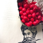 【5コセット】czech beads#チェコビーズ strawberry🍓 11×9㎜  pink